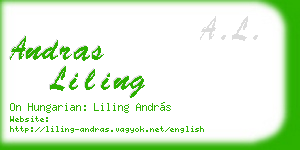 andras liling business card